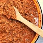 caramelized ragu with hidden veg pasta sauce - a rich meaty slow cooked pasta sauce with veggies the kids won't see