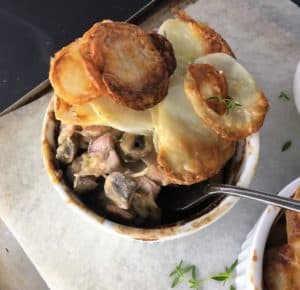 Chicken, Bacon & Potato Pots