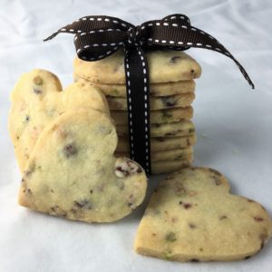 Melt and mix shortbread cookies edible gift cranberry white chocolate pistachio edible gifts