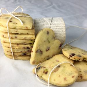 melt and mix shortbread - edible gifts white chocolate cranberry pistachio christmas shortbread cookies