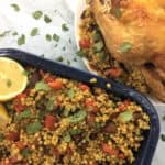 Spanish chicken & chorizo with giant couscous - easy tasty spanish flavours
