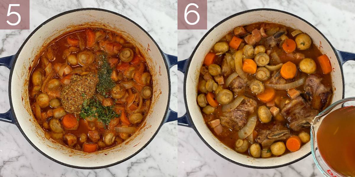 step by step photos showing method of cooking recipe