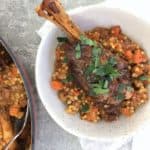 Braised lamb shanks with fennel & giant couscous - one pot, fall off the bone tender lamb