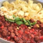 Fresh chorizo tomato pasta with bocconcini | fresh chorizo | chorizo pasta | chorizo tomato pasta | fresh chorizo recipe
