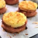Baked mashed potato cakes with bacon #pimpyourmash