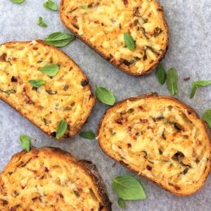 herb cheese bread slices - quick savoury cheese toast savory