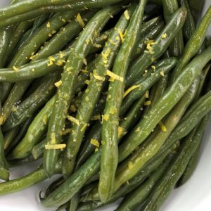 lemon beans - green beans simple side dish