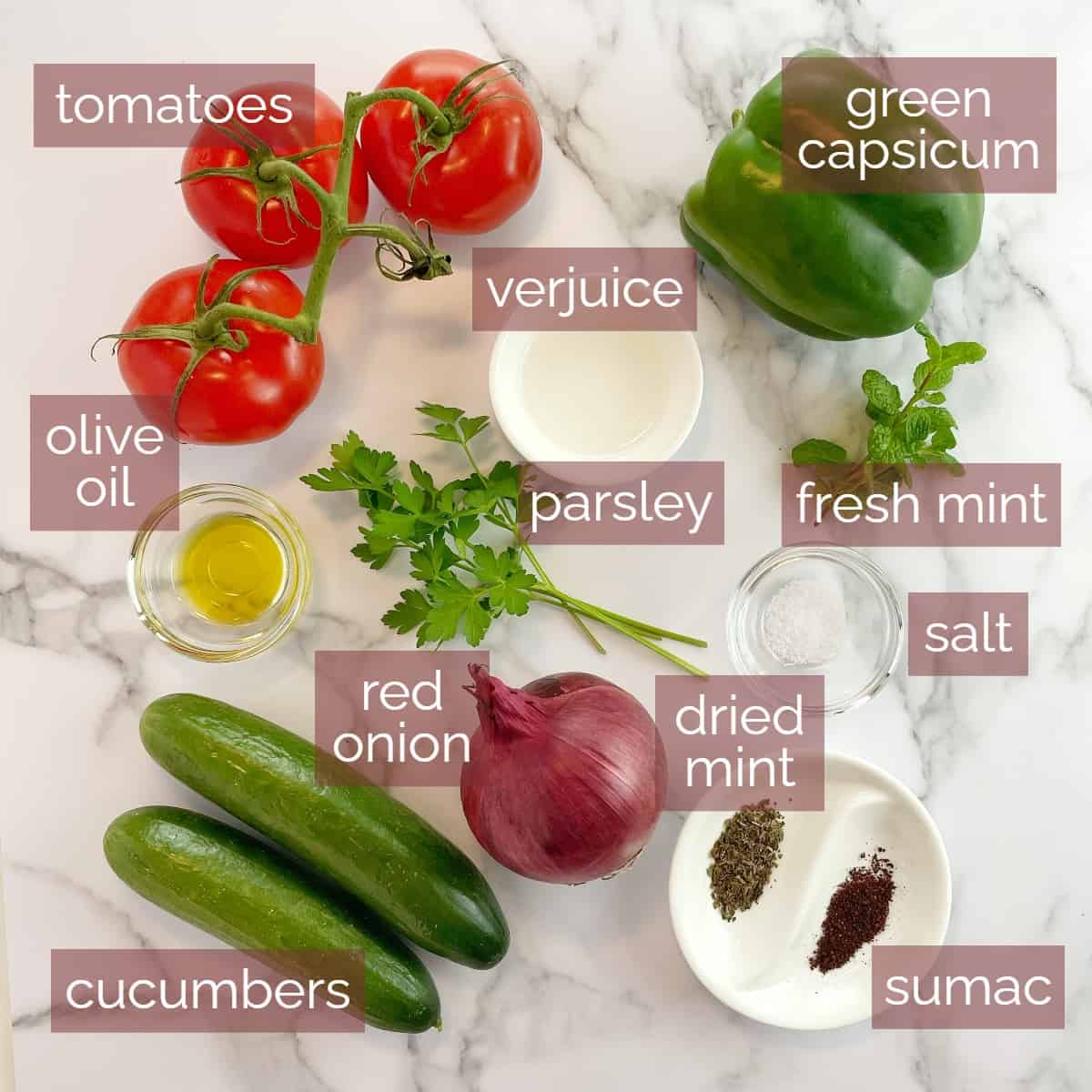 collage showing ingredients needed to make this recipe with labels