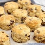 Easy Date Scones - moist, fluffy date scones. No need to rub the butter into the flour, just a quick mix and they're done! Also egg free!