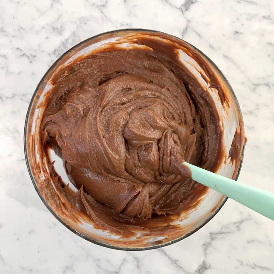 process photo showing how to make mascarpone nutella creme