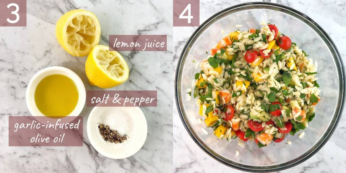 collage of images showing ingredients and method of making this recipe