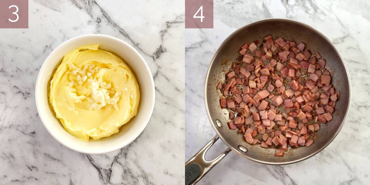 photographs showing process of cooking recipe