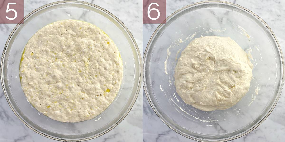 images demonstrating process of making recipe