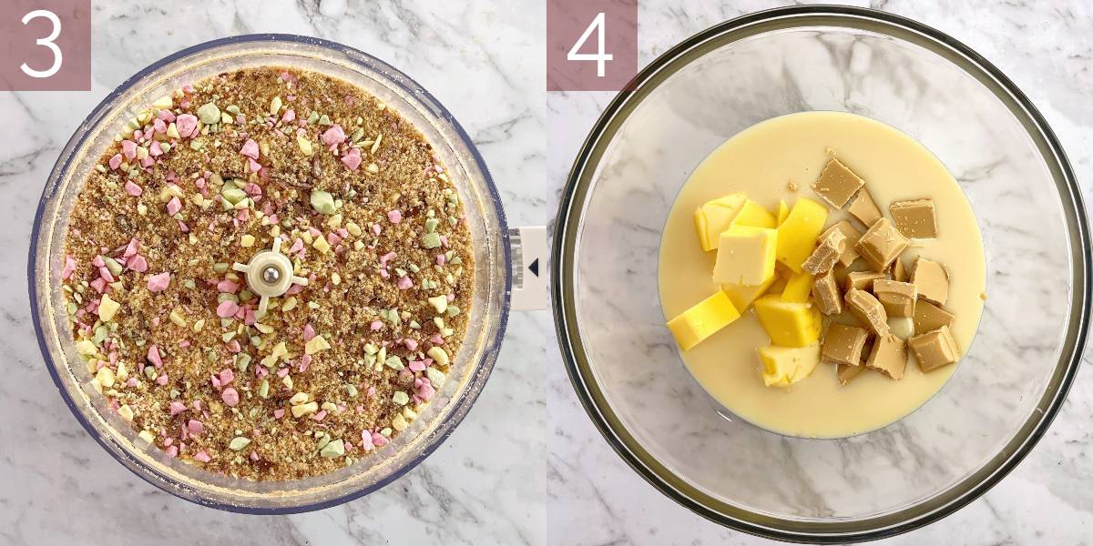 photos showing process of making recipe