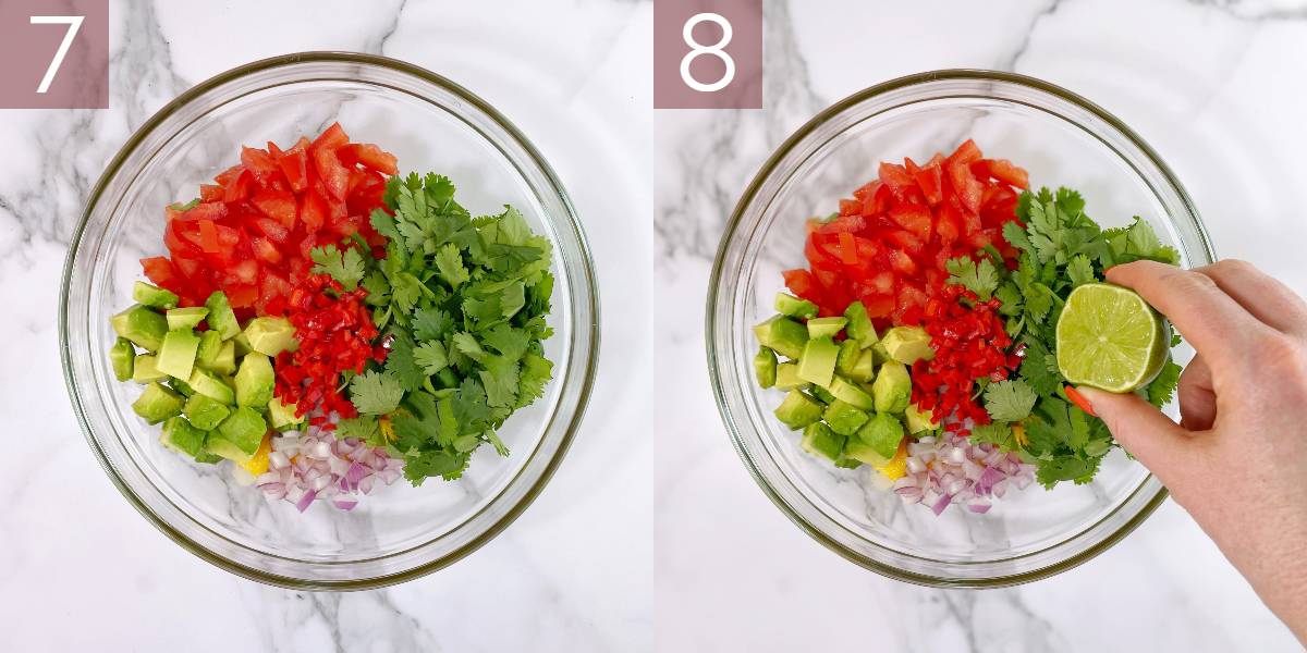 step by step photos showing how to make this recipe