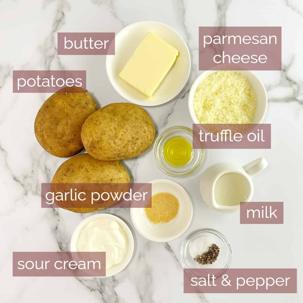 image showing ingredients needed to make this recipe including names