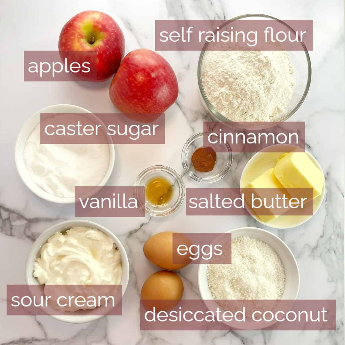 images showing ingredients needed to make this recipe with labels