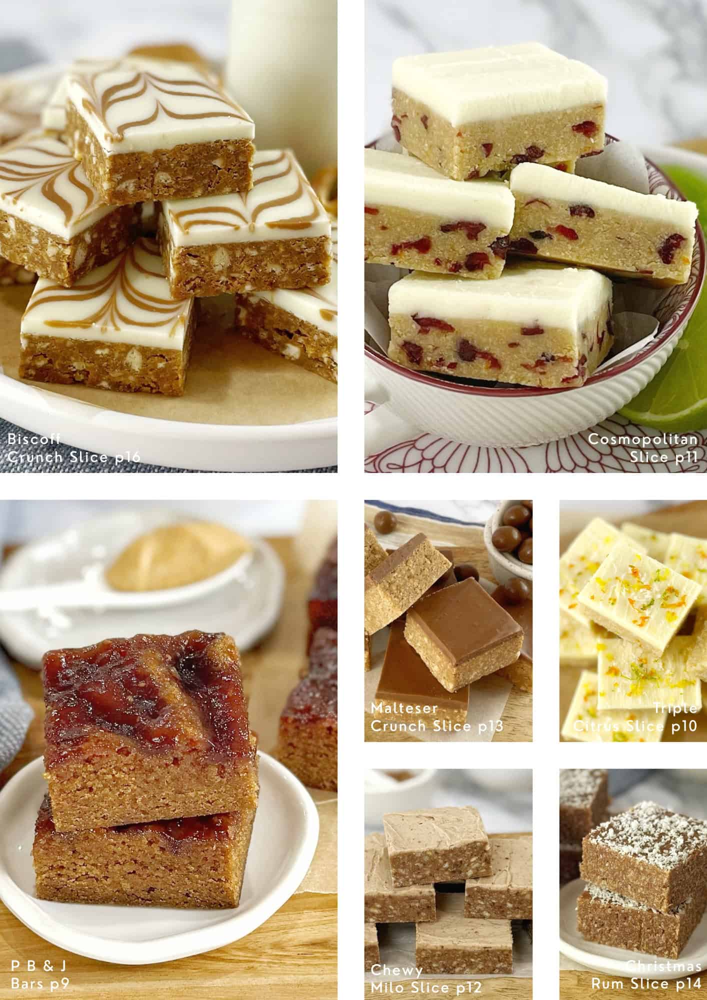 Images of recipes in ebook.