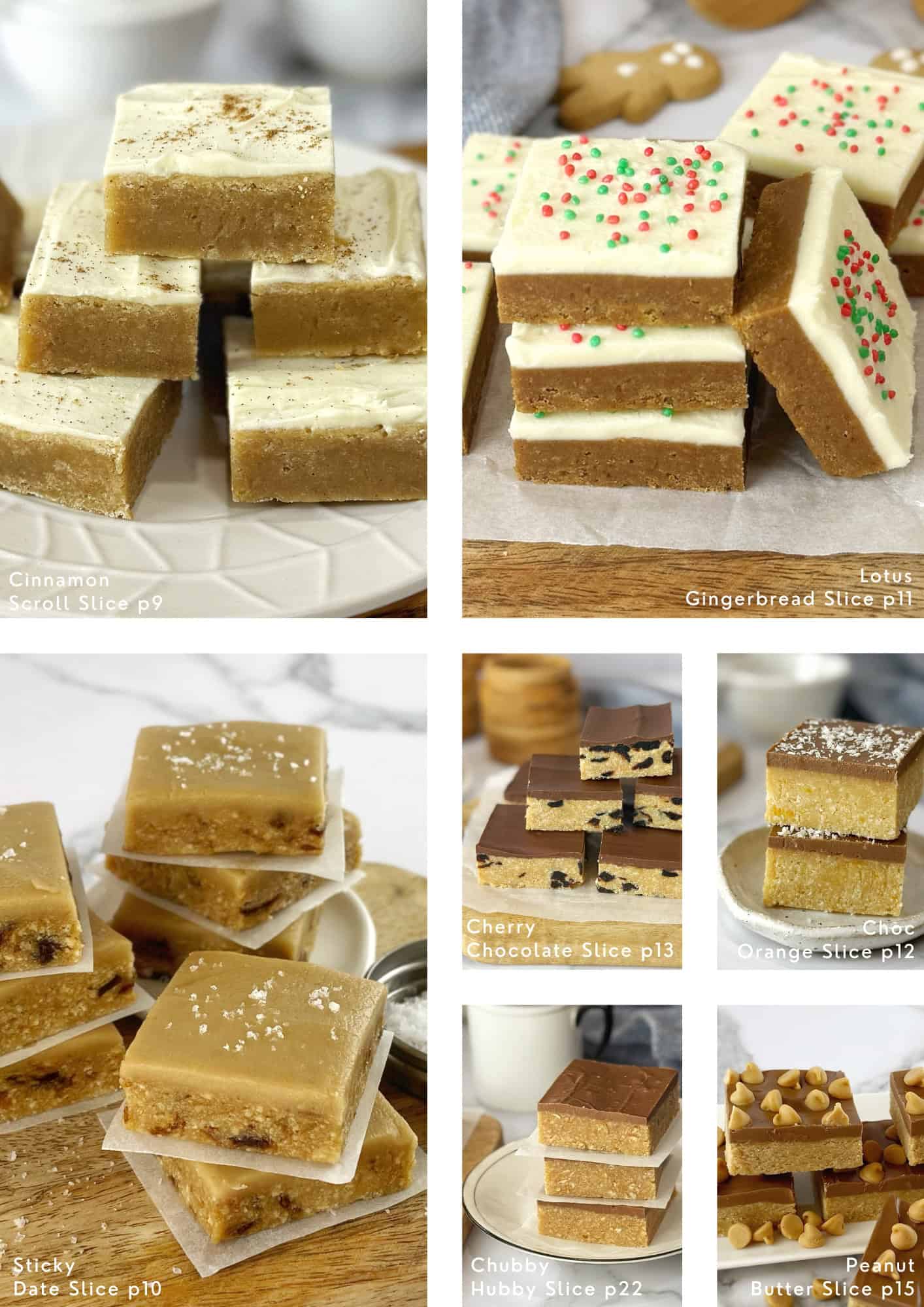 Images of recipes in ebook.