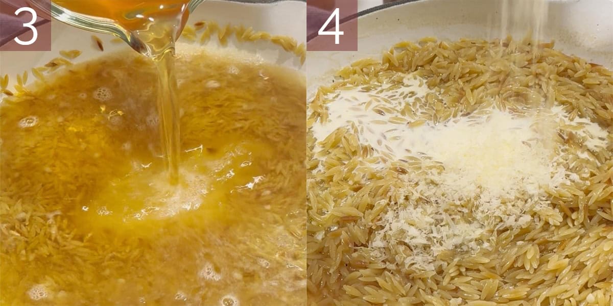 Collage of images showing how to cook this recipe.