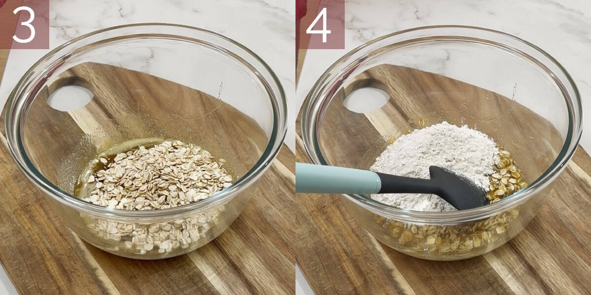 Collage of photographs demonstrating how to make this recipe.