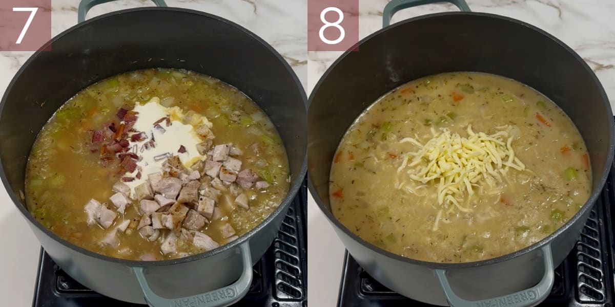 Collage of images demonstrating how to cook this recipe.