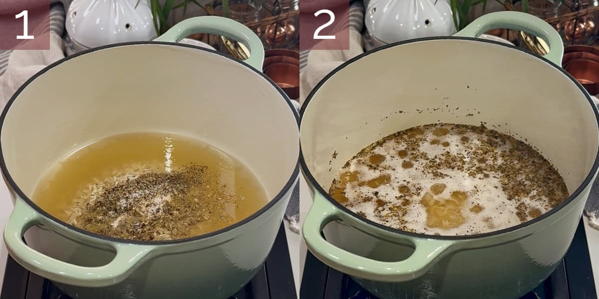 Series of images demonstrating how to make this recipe.