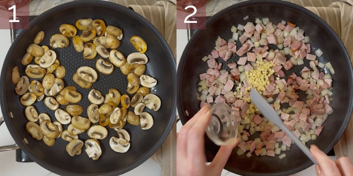 Series of photographs demonstrating how to cook this recipe.