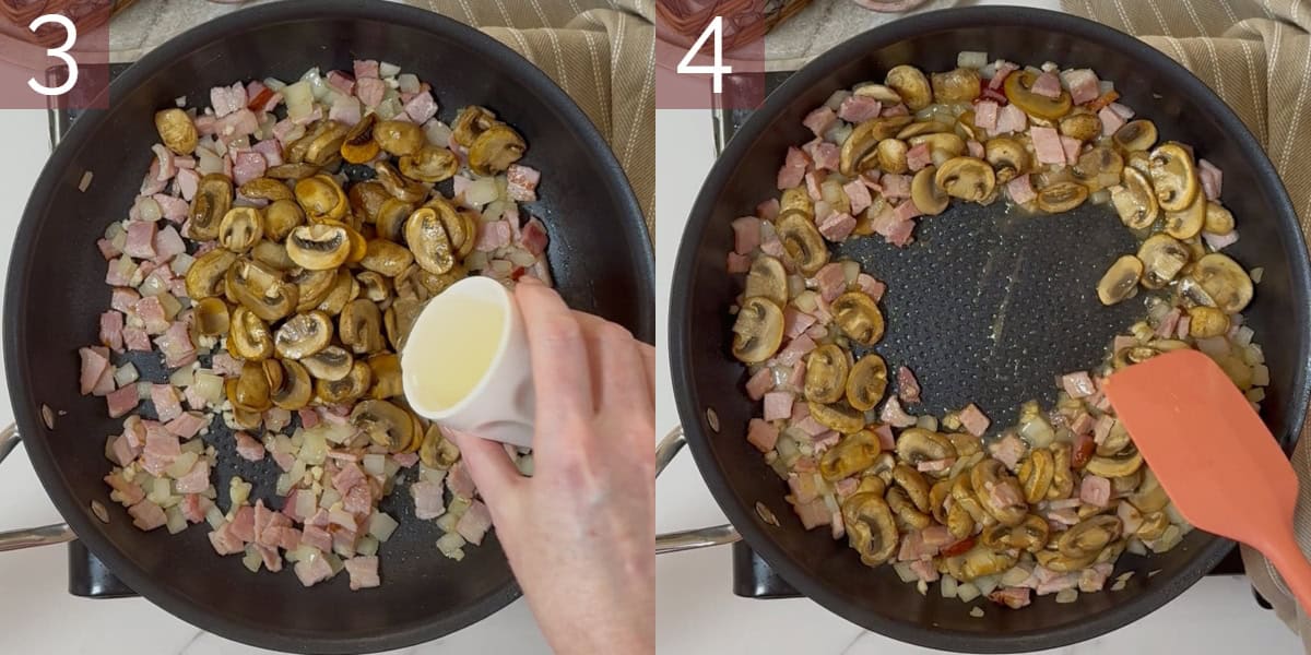 Series of images showing the process of cooking this recipe.
