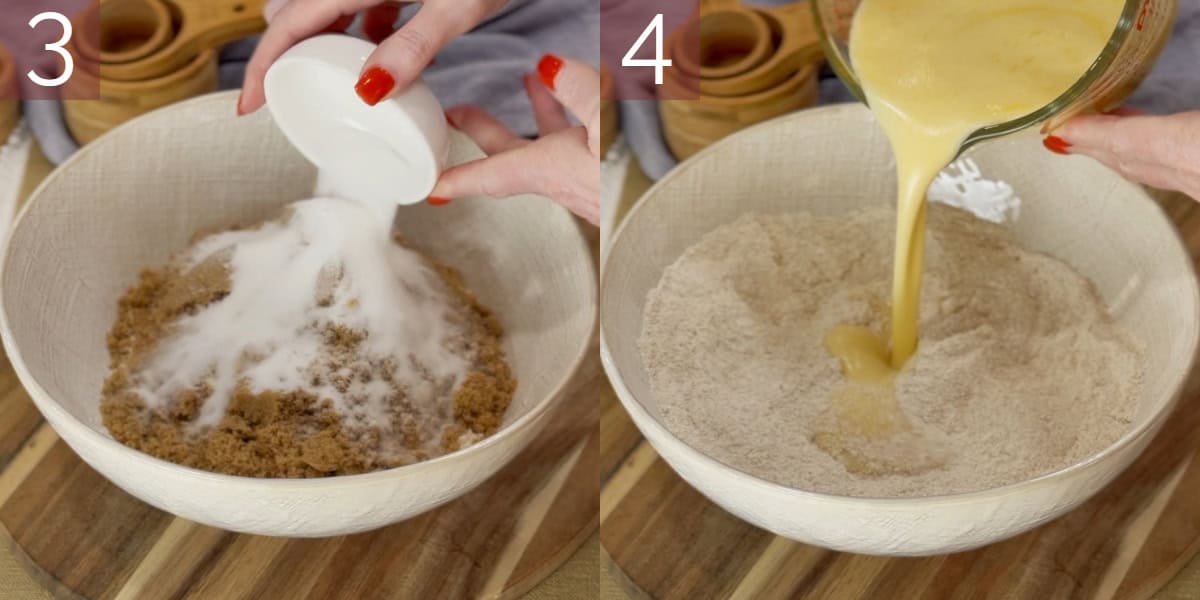A collage of images demonstrating how to cook this recipe.